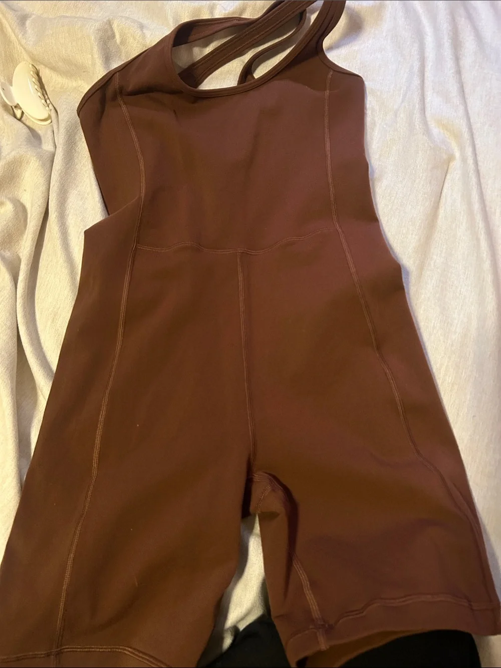 Women’s Cross-Back Tank Top - Deep Brown